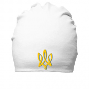 Бавовняна шапка з гербом у вигляді стрічки