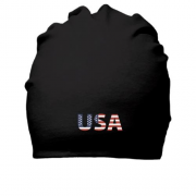 Хлопковая шапка с надписью "USA"