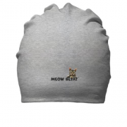 Бавовняна шапка з написом "Meow blyat" і котом