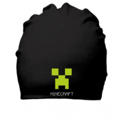 Хлопковая шапка Minecraft logo grey