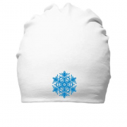 Бавовняна шапка зі сніжинкою