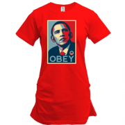 Подовжена футболка Obey Obama