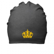 Хлопковая шапка с короной