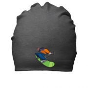 Бавовняна шапка з ілюстрацією сноубордиста