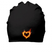 Хлопковая шапка с огненным сердцем (2)