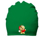 Хлопковая шапка с Рождественским котёнком