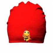 Хлопковая шапка с пчелой супергероем