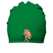 Бавовняна шапка з індіанським Роучем "free spirit live inside"