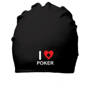 Хлопковая шапка I love Poker