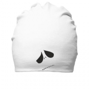 Хлопковая шапка с грустным призраком