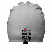 Бавовняна шапка I love my boxer