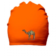 Хлопковая шапка с витражным верблюдом