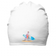 Хлопковая шапка с серфингисткой
