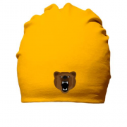 Бавовняна шапка з рикаючим ведмедем