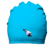 Хлопковая шапка с голубем
