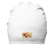 Хлопковая шапка с грецкими орехами