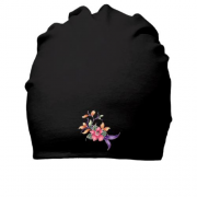 Бавовняна шапка з малюнком квітів (2)