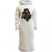 Женская толстовка-платье Шевченко в военной форме