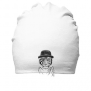 Хлопковая шапка с тигром в шляпе