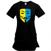 Подовжена футболка Anonymous (Анонімус) UA