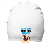 Хлопковая шапка Hug your pug