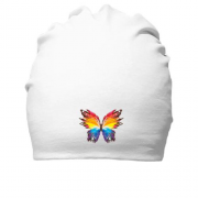 Бавовняна шапка з яскравим метеликом