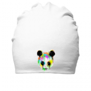 Хлопковая шапка с пандой в красках
