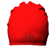 Хлопковая шапка с контурным велосипедом