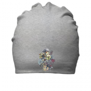Бавовняна шапка з кущем квітів