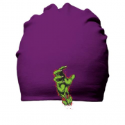 Бавовняна шапка із зеленою рукою зомбі