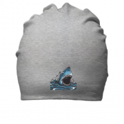 Бавовняна шапка з акулою яка розкриває пащу