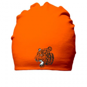 Бавовняна шапка з рикаючим тигром