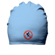 Бавовняна шапка зі знаком заборони велосипедистів