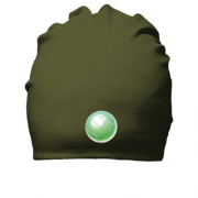 Бавовняна шапка з зеленим волейбольним м'ячем