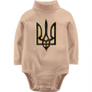 Детское боди LSL с гербом Украины стилизованным под кору