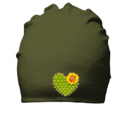 Бавовняна шапка з кактусом в формі серця
