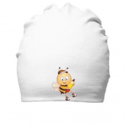 Хлопковая шапка с пчелой и карандашом