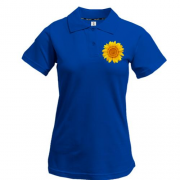Жіноча футболка-поло з соняшником