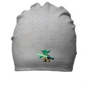 Хлопковая шапка с лего-Йодой