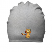 Бавовняна шапка з рудим котом
