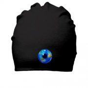 Бавовняна шапка з Землею у вигляді ока