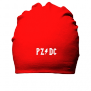 Бавовняна шапка з надписом "PZ DC" (AC DC)