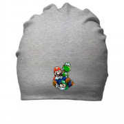 Хлопковая шапка с Марио и черепахой 2
