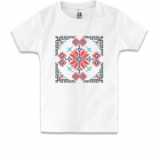 Детская футболка со стилизованным орнаментом "Вышиванка"