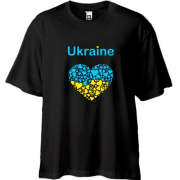 Футболка Oversize Ukraine - серце