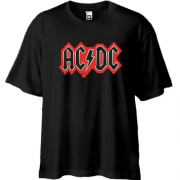 Футболка Oversize AC/DC (red logo)