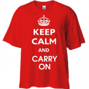 Футболка Oversize Keep Calm and Carry On