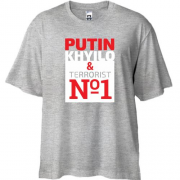 Футболка Oversize Putin - kh*lo & terrorist №1 (4)