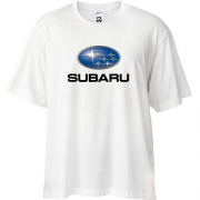 Футболка Oversize з лого Subaru