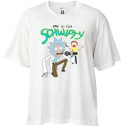 Футболка Oversize Time to get Schwifty